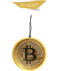 Resim 1001MODEL Bitcoin Tasarımlı 20'li Oto Kokusu ve Oto Aksesuarı 