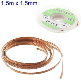 Resim Goot Fitil 1.5Mm X 1.5M Desoldering Sökücü Örgü Teli Cp-1515 