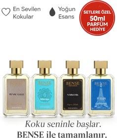 Resim Bense Gold, Eros, Narkotik & Paris 4’lü Erkek Set (Extrait de Parfum) 