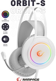 Resim Rampage RM-K45 Orbit-S RGB 7.1 USB Mikrofonlu Gaming Oyuncu Kulaklığı 