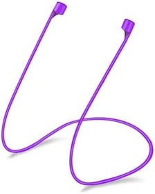 Resim Uyumlu Bluetooth Kulaklık İpi Boyuna Asma ipi Mıknatıslı 8 Renk Boyun Askısı, mor 