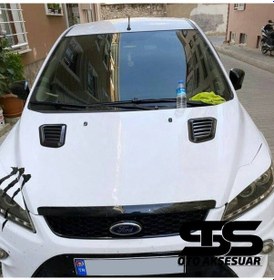 Resim Ford Focus 2- 2.5-3 Uyumlu Piano Black Kaput Üstü Havalandırma Izgarası (01) (Sts Oto Aksesuar) 