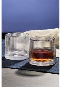 Resim Mose Luster 2'li Kristal Viski Kokteyl Meşrubat Bardağı Japon Style 160ml 