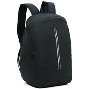 Resim Tenfowee Siyah Motosiklet Kask Çantası, Su Geçirmez Polyester, Büyük Kapasiteli, Günlük/ofis Malzemeleri, Spor Aletleri Taşıma, Reflektif Özellikli Sırt Çantası Siyah 