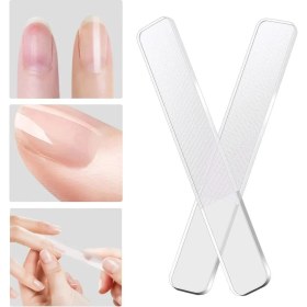 Resim Tırnak Törpüleme Aleti Cam Malzeme Parlatma Manikür Pedikür 5 Adet 