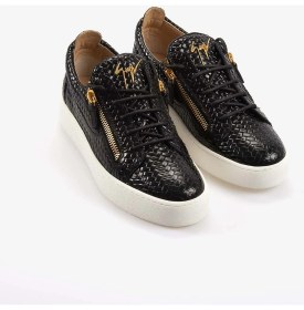 Resim Giuseppe Zanotti Siyah Fermuarlı Erkek Spor & Sneaker Ayakkabı RM50012 