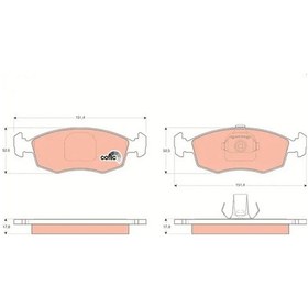 Resim Fiat Palio On Fren Balatasi 1.3 Multijet 2004-2012 Trw Gdb1443 