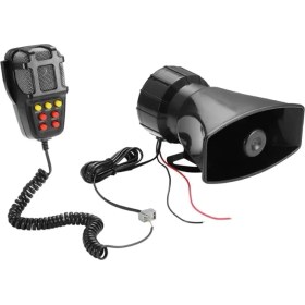Resim Sunshinee Araba Uyarı Alarmı Kamyon 7 Ses Yüksek Alarm Hoparlörü 12V Siren Havalı Korna Megafon Polis Itfaiyeciler Araba Kornası 110DB (Yurt Dışından) 