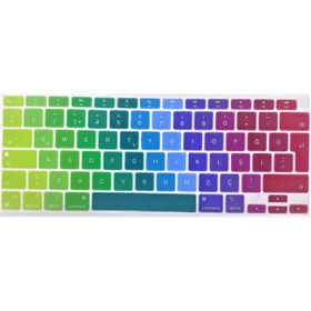 Resim ARABULALACA Macbook Air 13 Inch 2020 A2337 M1 Uyumlu Işlemcili Türkçe Q Silikon Klavye Koruyucu 