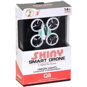 Resim Q8 Mini Işıklı Neon Drone -Gepettoys 