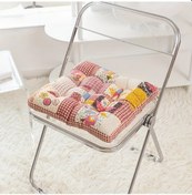 Resim Maxaccess Renkli Desenli Yastık Kılıfı - Esnek, Yumuşak, Rahat, Kırmızı Örgü Ofis Koltuğu Minderi Kırmızı Izgara 