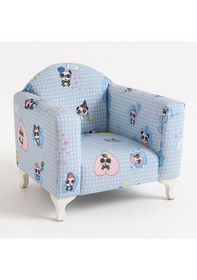 Resim Sevimli Tasarım Panda Desenli Çocuk Koltuğu Açık Mavi 