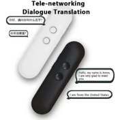 Resim 2025 İki Yönlü Kolay Çeviri Akıllı Sesli Dil Tercümanı Bluetooth 40 Dil Anında White 