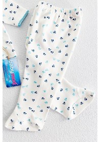 Resim Babymod Önden Çıt Çıtlı Pati Desenli Ikili Bebek Takımı Bej 