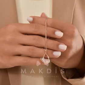Resim 0.10 Karat Pırlanta Kolye - HRD Sertifikalı 