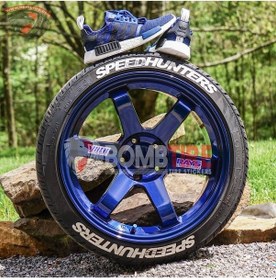Resim Speedhunter Lastik Yazısı Oto/motor Sticker Arma Yeni Model Kabartmalı Yazı 2.5 Cm Ürün 
