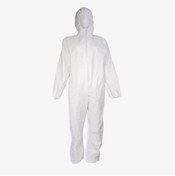 Resim Tek Kullanımlık 55gr. Laminasyonlu Beyaz Tulum Boya Kimya Tamirat İşlerinde 