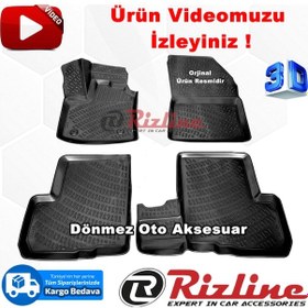 Resim Dacia Lodgy 3D Paspas Havuzlu Siyah 2013-2020 Arası Rizline N11.10206 