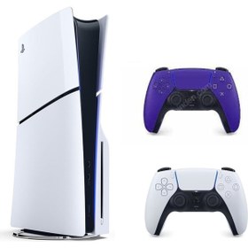Resim Sony Playstation 5 slim Cdli versiyon + 2.kol Dualsense Mor ( İthalatçı Garantili ) 