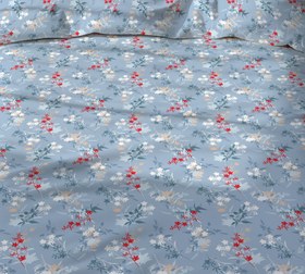 Resim Evmila Minik Çiçekler Desenli Nevresim Takımı - 160x220cm Nevresim +50x70cm Yastık Kılıfı+100x200cm Çarşaf 