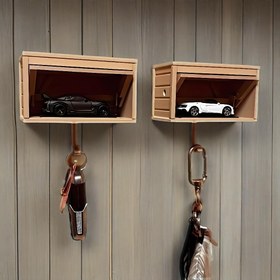 Resim 1 adet Yeni Fantazi Garaj Anahtar Tutucu Kapı Açma ile - Duvara Monte Anahtar Saklama Kutusu, Dayanıklı Plastik Anahtar Düzenleyici Giriş, Ön Kapı, Ofis için - Kolay Kurulum, 4 Renk (Bej/Mavi/Kırmızı/Gri/Işık Gri), Anahtar Askı Duvar 