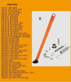 Resim Cloudstore Ktm Xc Xcw Xcf Xcfw Exc Excf Te Fe Tx Fx Fs İçin Orange 17-22 Sku Ayarlanabilir Yan Sehpa 