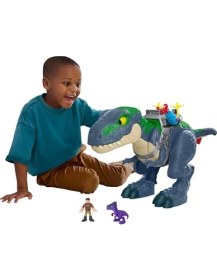 Resim SDT Group Sesli ve Işıklı Imaginext World Muhteşem T-Rex Oyun Seti 45 cm JGR40 