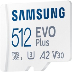 Resim Samsung Evo Plus 512gb Microsd Mb-mc512ka/tr Beyaz Hafıza Kartı (Samsung Türkiye Garantili) 