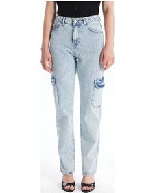 Resim Kargo Cep Kar Yıkama Jeans Pantolon - 32 / Mavi Mavi 