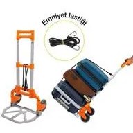 Resim Jacx PTA 01 Katlanır Paket Taşıma Arabası 65 kg - Turuncu 