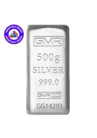 Resim E-gümüş 500gr. Külçe Gümüş 