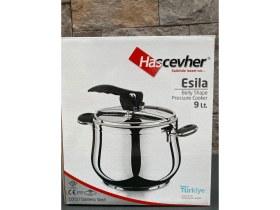 Resim Hascevher Esila Çelik 9 Lt Klasik Düdüklü Tencere Güveç Kırmızı 