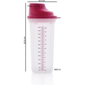 Resim Tupperware Şek Şek 600 ml Pembe Çırpıcı Karıştırıcı Shaker 
