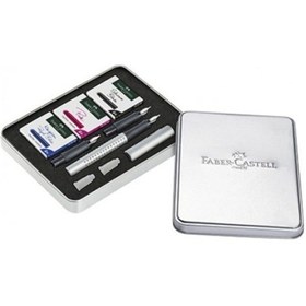 Resim Faber-castell Grip 2011 Dolma Kalem Kaligrafi Seti Çok Renkli 