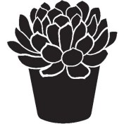 Resim BYR002 Saksı Çiçeği Kaktüs (Tip 1) 60X66 cm [efsngrck] 