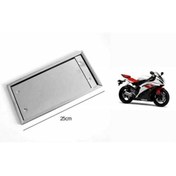 Resim Marka Plakalik Motorsiklet Paslanmaz Krom (adet) 16cmx25cm 