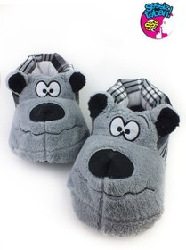 Resim Unisex Gri Sevimli Panduf Ev Terliği JW079 