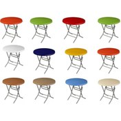 Resim Dogant Mavi 80 Cm Yuvarlak Katlanır Masa 