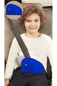 Resim SS Oto Çocuk Emniyet Kemeri Düzenleyici Ve Tutucu Emniyet Kemer Pedi(MAVİ Renk) Yumuşak kumaş 