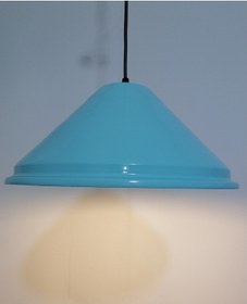 Resim Riolight Retro Turkuaz Içi Gold Tekli Metal Sarkıt Çap: 33Cm 