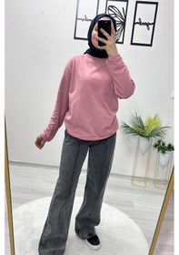 Resim Orwa Official İçi Polarlı İki İplik Şardonlu Sweatshirt - Pembe-pembe Pembe 
