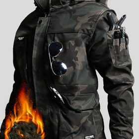 Resim Erkekler için Ağır Hizmet Tipi Arktik Peluş Kışlık Mont - Tam Fermuarlı Kapüşonlu Ceket, Taktik MOLLE Sistemi Benzer Cepler, Çamaşır Makinesinde Yıkanabilir, Erkek Kışlık Ceketler ve Montlar, Erkekler için kışlık montlar, Erkekler için kışlık ceketler, Erkekler için kışlık giysiler, Erkek Kışlık Mont, Erkekler İçin Kışlık Ceketler, Erkek Kışlık Giysiler, Erkekler için kışlık palto, Erkek Kar Ekipmanı, Erkek Yürüyüş Pantolonu, Erkek Termal Takım Elbiseler, Erkek Kar Kıyafeti, 