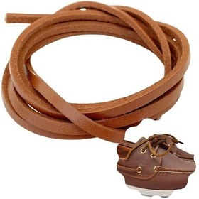 Resim Deri Ayakkabı Bağcığı, Nubuk Timberland Dexter Vb. Ayakkabıya Uygun Deri Bağcık, 1 Adet - 150 Cm 001 