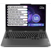 Resim Lenovo LOQ 15IAX9 83GS008GTR i5-12450HX 16 GB 512 GB SSD RTX3050 15.6" Dos Dizüstü Bilgisayar 