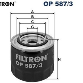 Resim Filtron Op587/3 Yağ Filtresi 