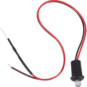 Resim Blueleskyy 12V Yanıp Sönen Kukla Sahte Araba Alarmı Dash Montajlı LED Işık Hızlı (Kırmızı) (Yurt Dışından) 