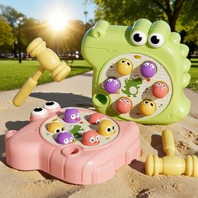 Resim Bebeklerin oynaması için uygun timsah şeklindeki bu eğitici ve dokunsal becerileri geliştiren bir oyuncak. Noel hediyesi, çocuk oyuncağı, parti partisi olarak idealdir 