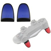 Resim 2 Çift Gamepad Genişletilmiş Düğmeler L2r2 Düğmeleri Ps4'e Uygun Mavi 