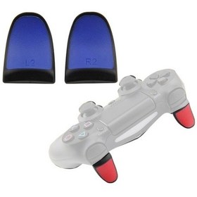 Resim 2 Çift Gamepad Genişletilmiş Düğmeler L2r2 Düğmeleri Ps4'e Uygun Mavi 