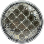 Resim NEWLIGHT 24v Sinyal Lambası Yuvarlak (ŞEFFAF) (LEDLİ) (122 MM) 